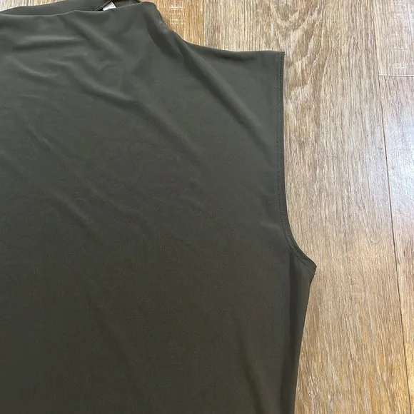 Aritzia Wilfred Botanist Dress in Dark Olive Green Size Large L Midi EUC - Picture 5 of 11